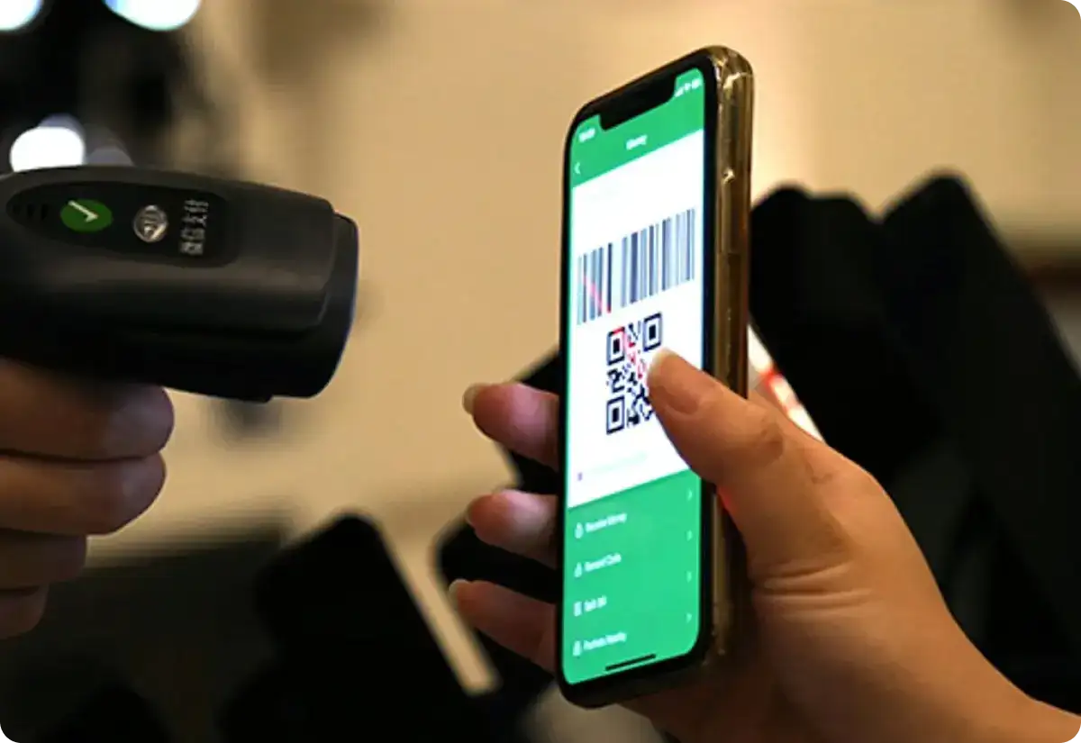 Scann d'un QR code disponible au sein de WeChat